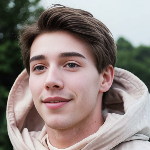 Su rostro parece una escultura, su piel es blanca pero no pálida,  más bien tiende al rosado; su cabello es castaño como las almendras. Tiene la estatura que sería la media  precisa de todos los hombres y mujeres del mundo, diría yo 1,68, y encima de eso lleva unas lunas redondas de ligera miopía que confieren a su aura cierta inteligencia elevada