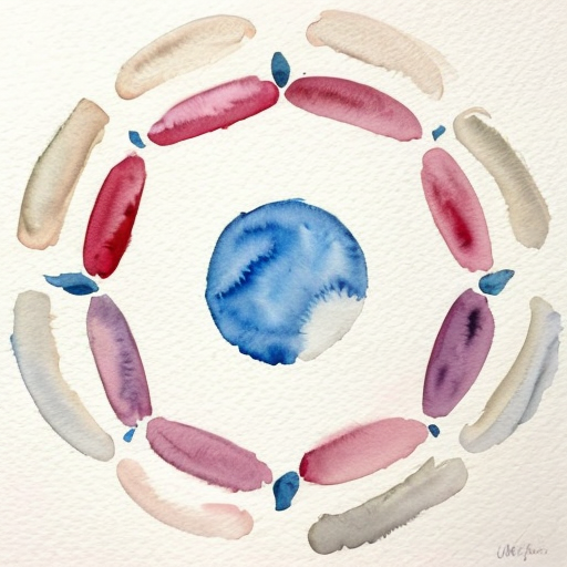 Fill a Circle with something figurative in o‘keeffe style 