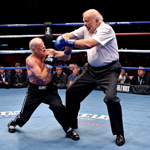 joe biden fighting the old man make it like a comic fight ( keep the old man and joe biden real tho)



