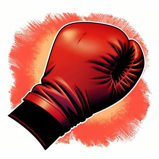 Editorial illustration in the style of official Unmatched board game card art, dynamic comic book style, rough pencil sketch texture, limited muted color palette with bold red accents only on the boxing glove, intense halftone shading -- A dynamic low-angle shot of a bright red boxing glove driving a devastating uppercut from the bottom of the frame straight upward into the chin of a completely black featureless humanoid shadow figure with no clothes, no facial features, no details, just a pure solid black silhouette, the red glove connecting hard under the shadow's jaw from below, the silhouette's head snapping violently backward and upward, arms flung limp, body lifting slightly off the ground from the force, impact burst lines radiating upward from the point of contact, Muhammad Ali's forearm and red glove entering from the bottom edge, white background with vertical speed lines shooting bottom to top, small sweat droplets flying upward, cel-shaded ink drawing, graphic novel cover feel, crushing rising power --ar 2:3 --stylize 250 --niji 6