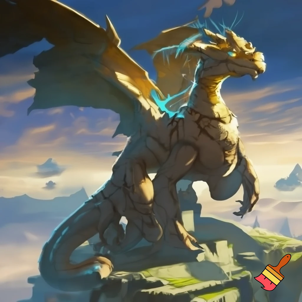 Cool Dinral dragon from the ledgond of Zelda Breath of the wild
