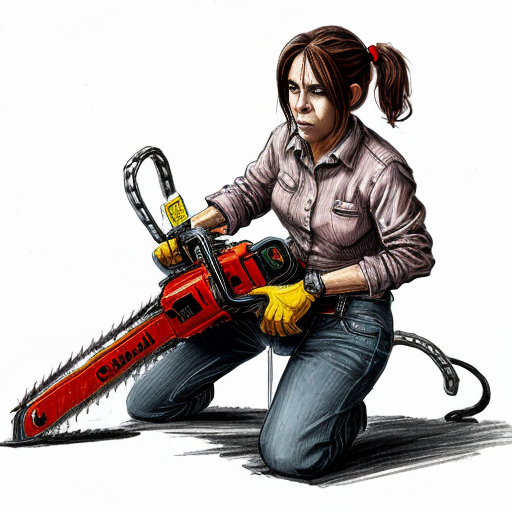 체인소맨 시이를 캐릭터적으로 그려줘