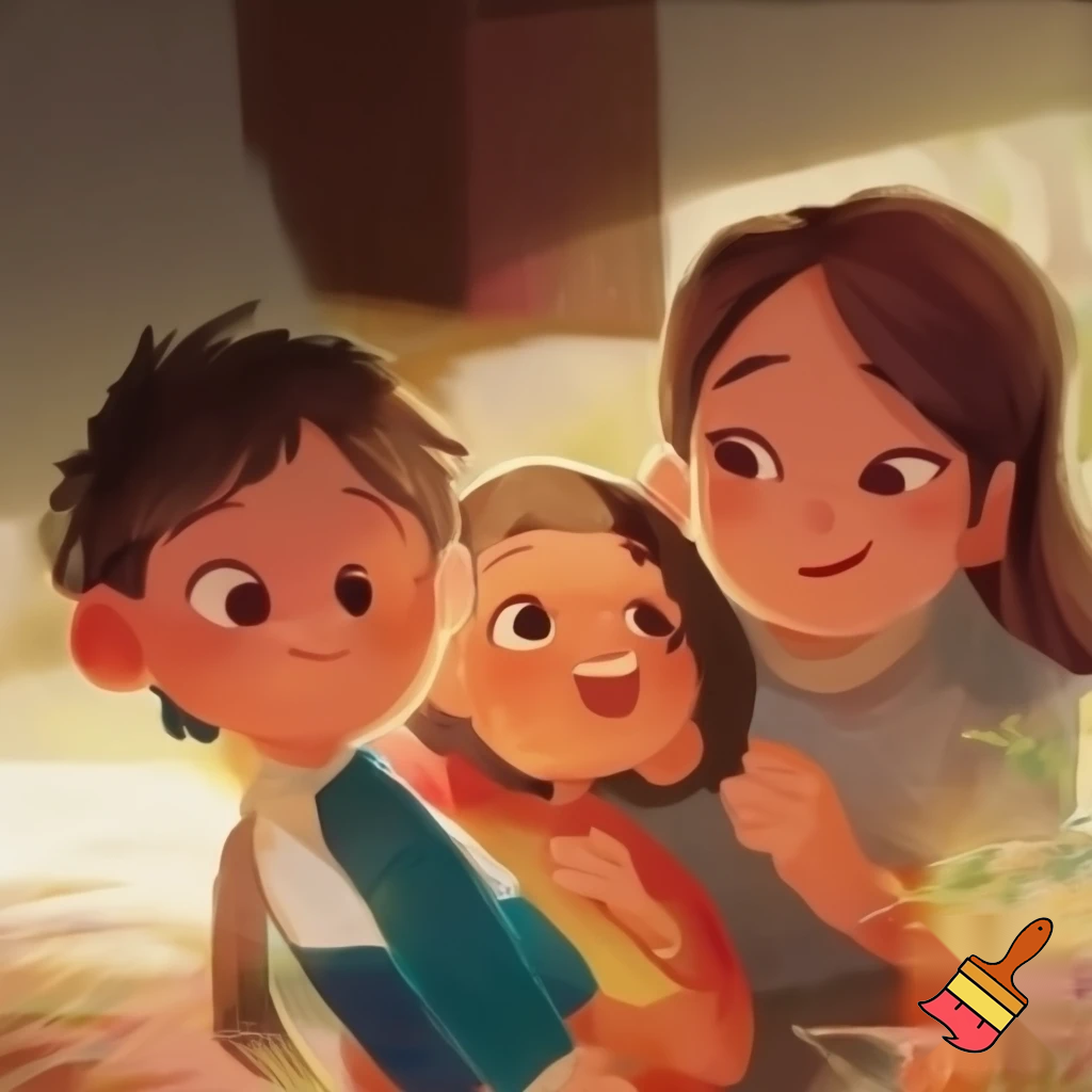 A family that has two children the boy is 10 years old and the girl is 7 years old