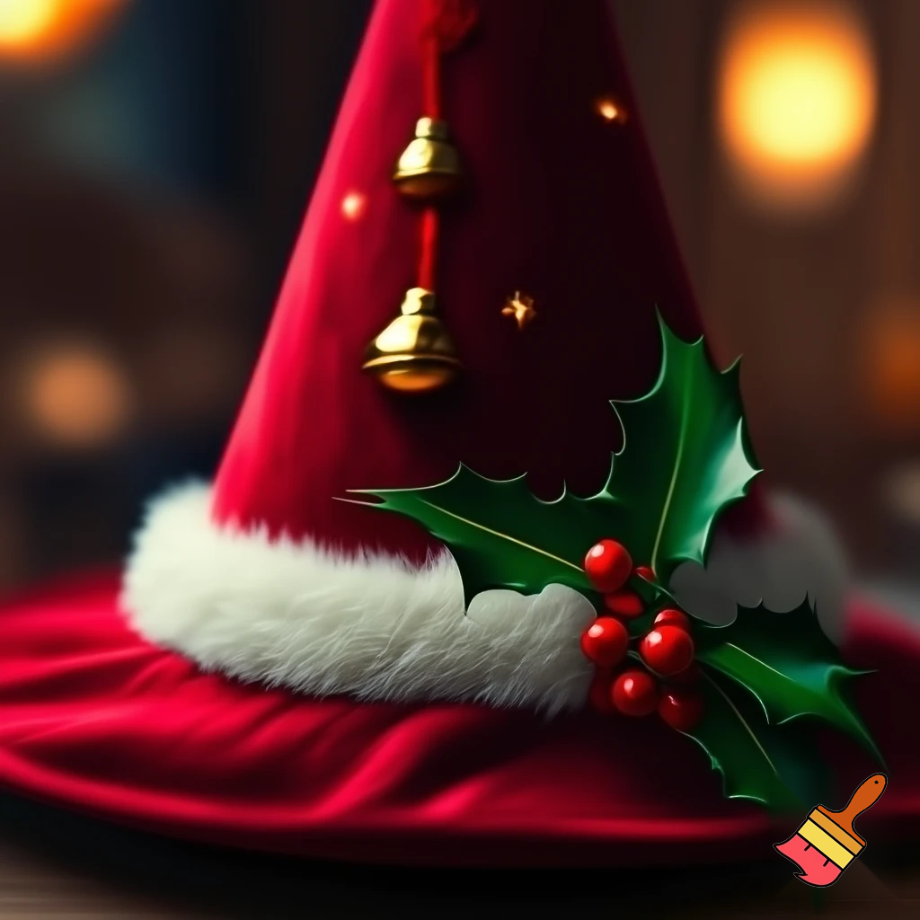 Christmas wizard hat