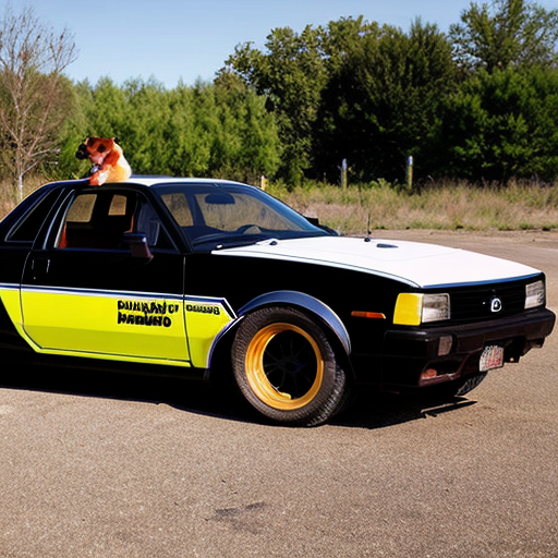 Make a dog with a fox body and make the dog outside and make it realistic