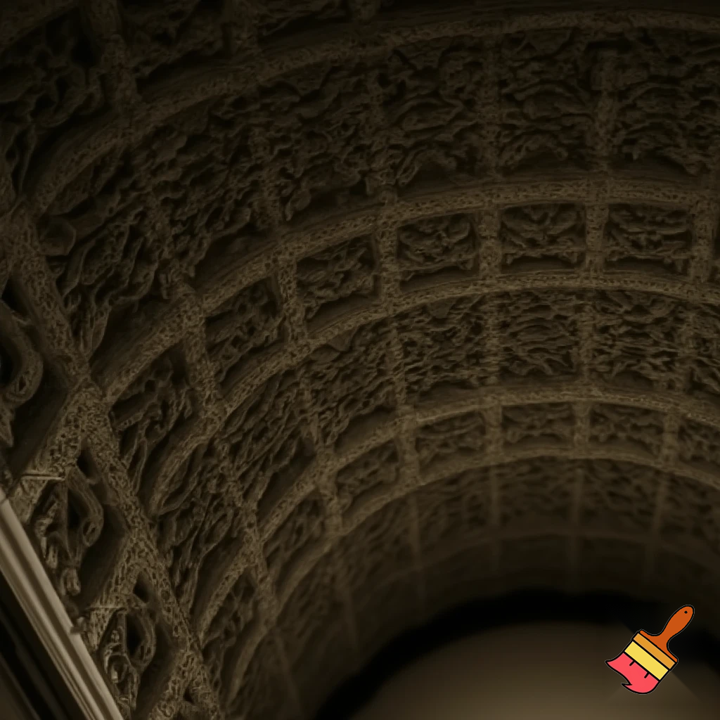 gallery ceiling, realistic, texture