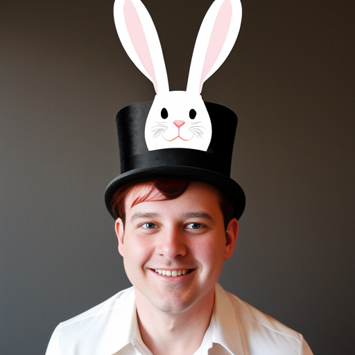 Easter bunny top hat, top hat, Easter bunny ears top hat