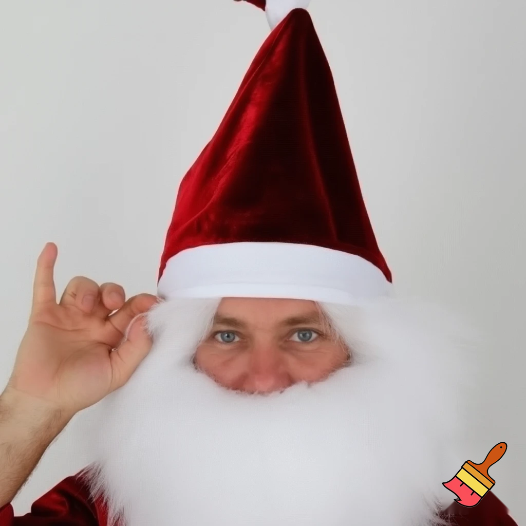 Christmas wizard hat velvet and fabric Santa Claus hat