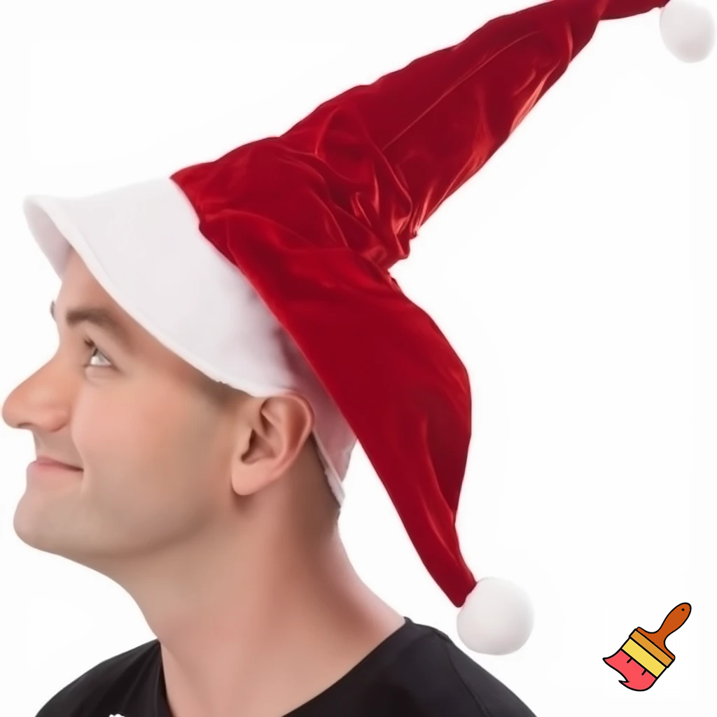 Christmas wizard hat read velvet Santa Claus hat