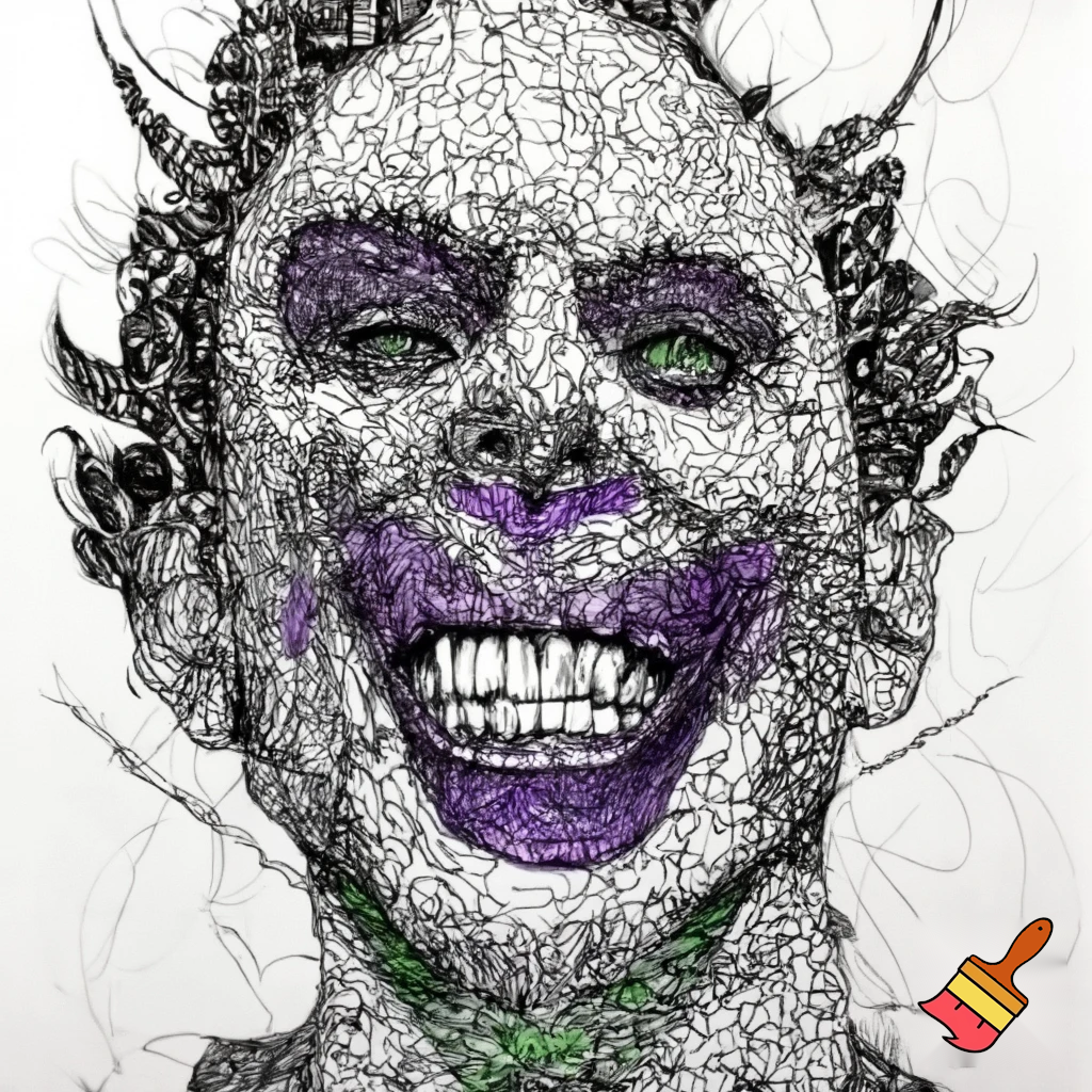 A Zentangle of the Joker 