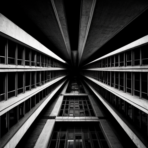 City inspired in the german expressionism architecture, exagerated forms, surreal buildings and deformed lines. Dark tone