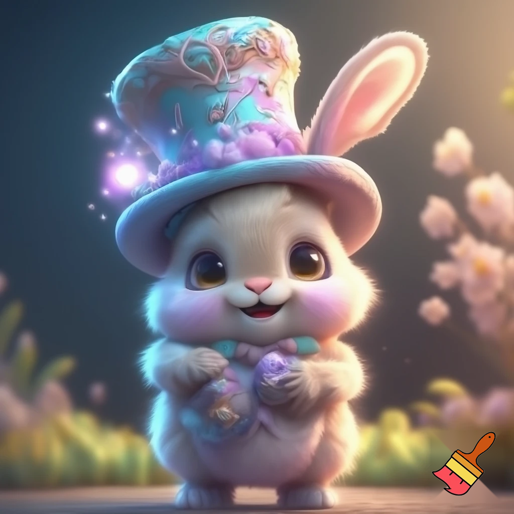 Easter bunny mascot costume top hat magic toy special top hat