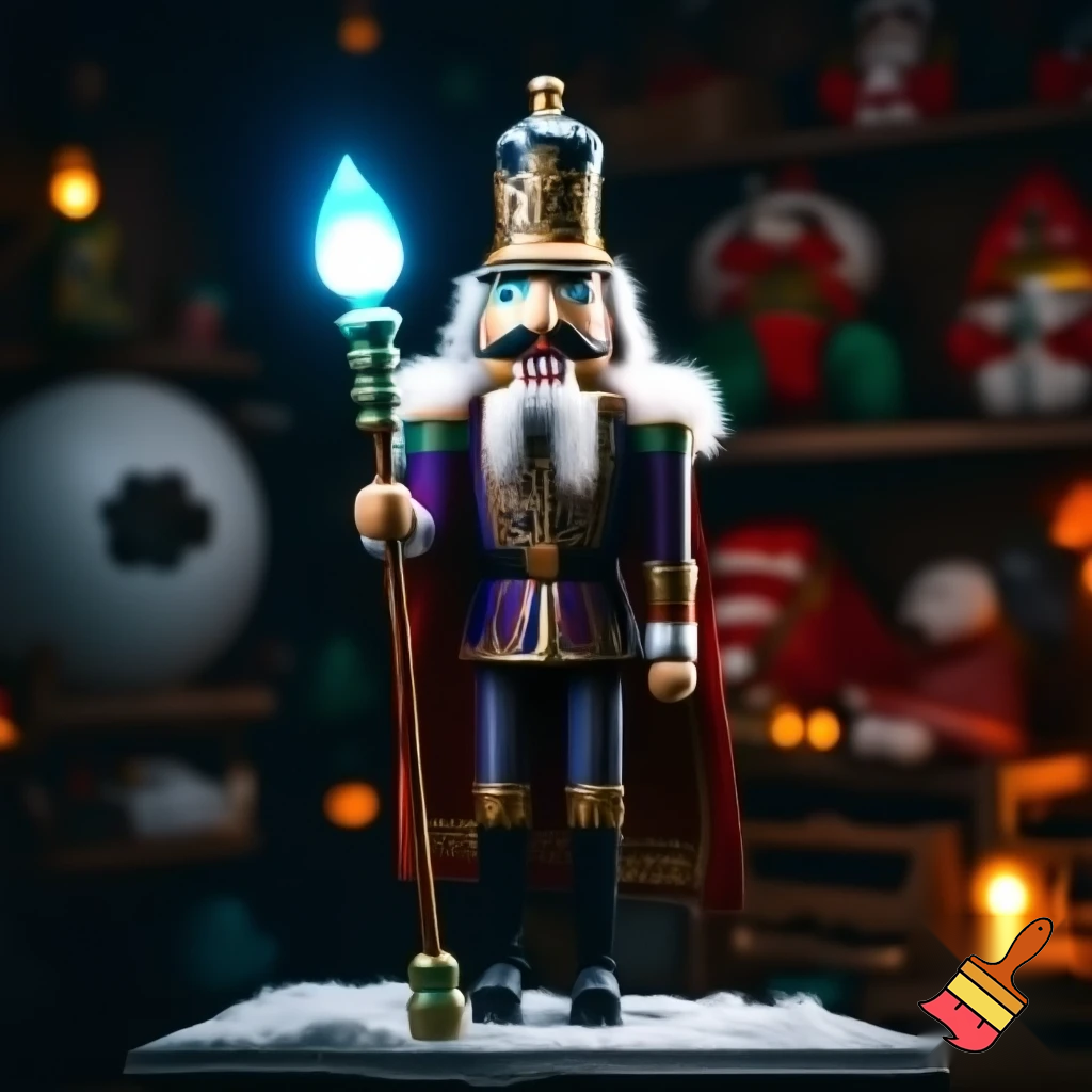 Nutcracker wizard boss one Santa Claus bossy when