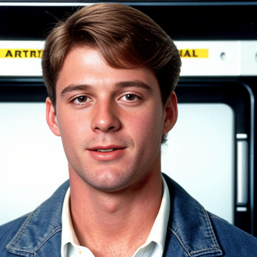 80s male broadcast vcr operatior