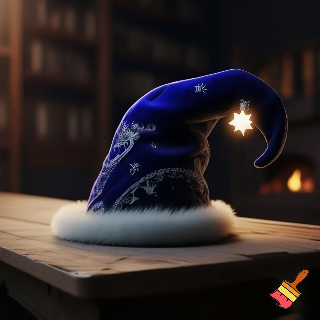A wizard Christmas hat