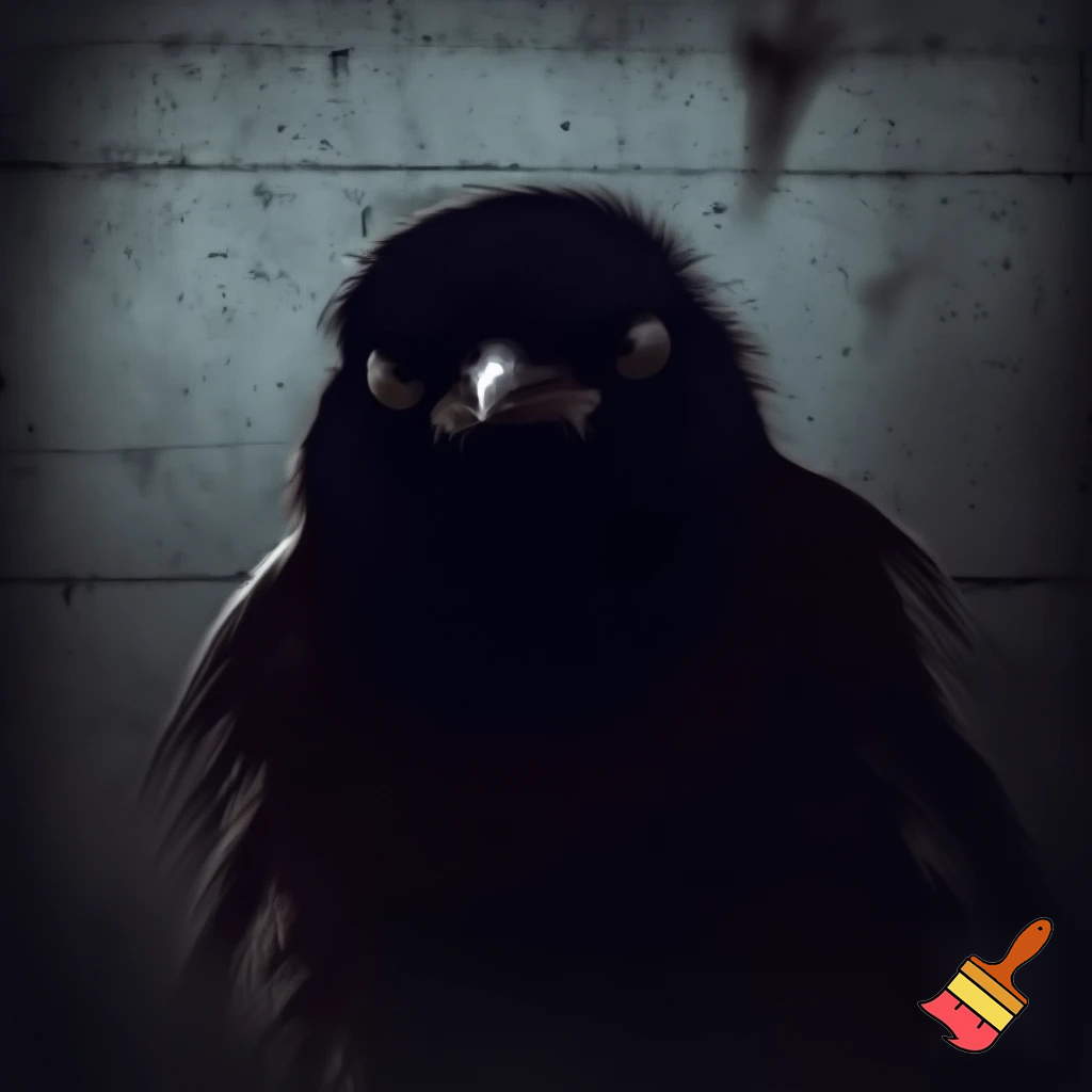 deadly, sinister, evil, mugshot Indian myna 