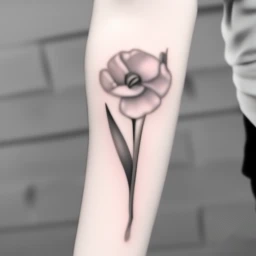 january birth flower tattoo