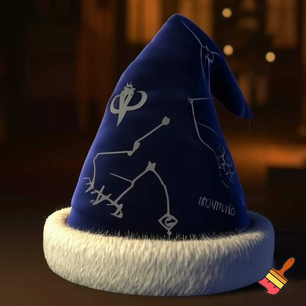 A wizard Christmas hat