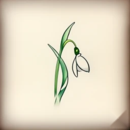 january birth flower tattoo