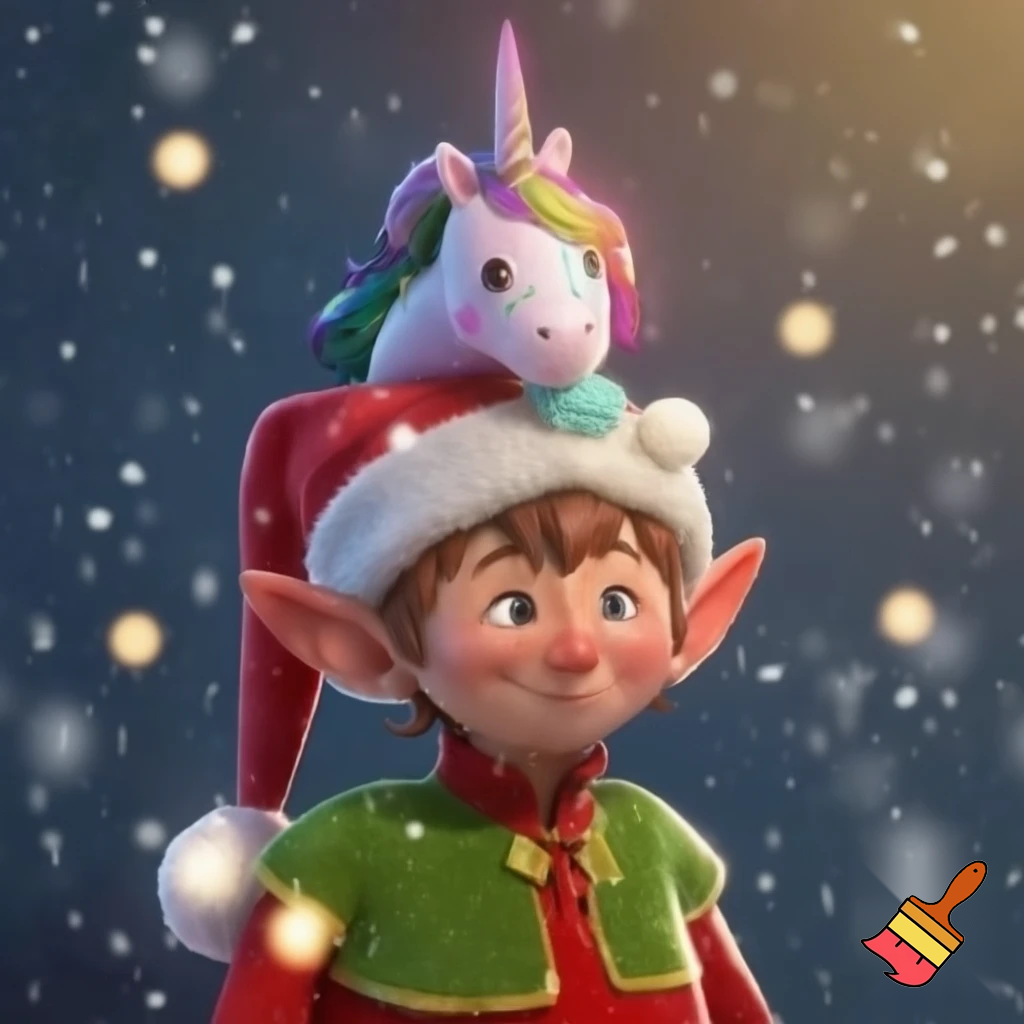 Unicorn hat Christmas elf on the shelf hat Santa Claus hat