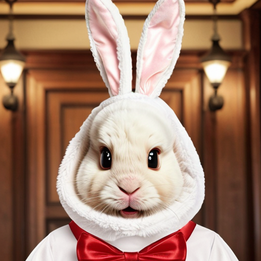 Easter bunny mascot costume top hat Easter only sells house