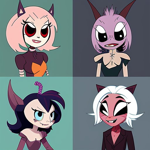 A bunch of hazbin characters