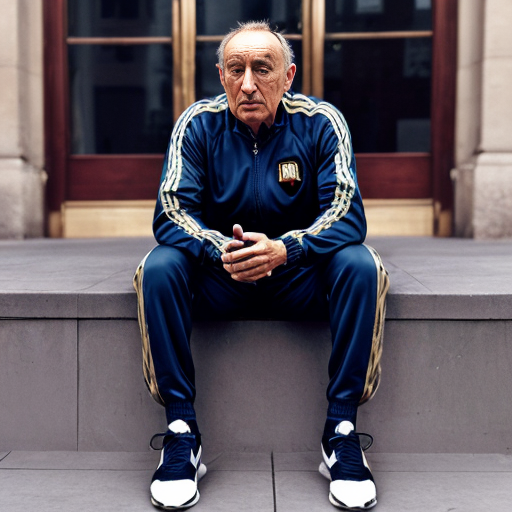 Francisco Franco with a nike tracksuit and an Iphone 17 pro max 
