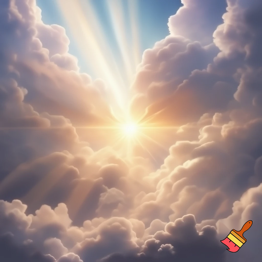 heven clouds sky sun