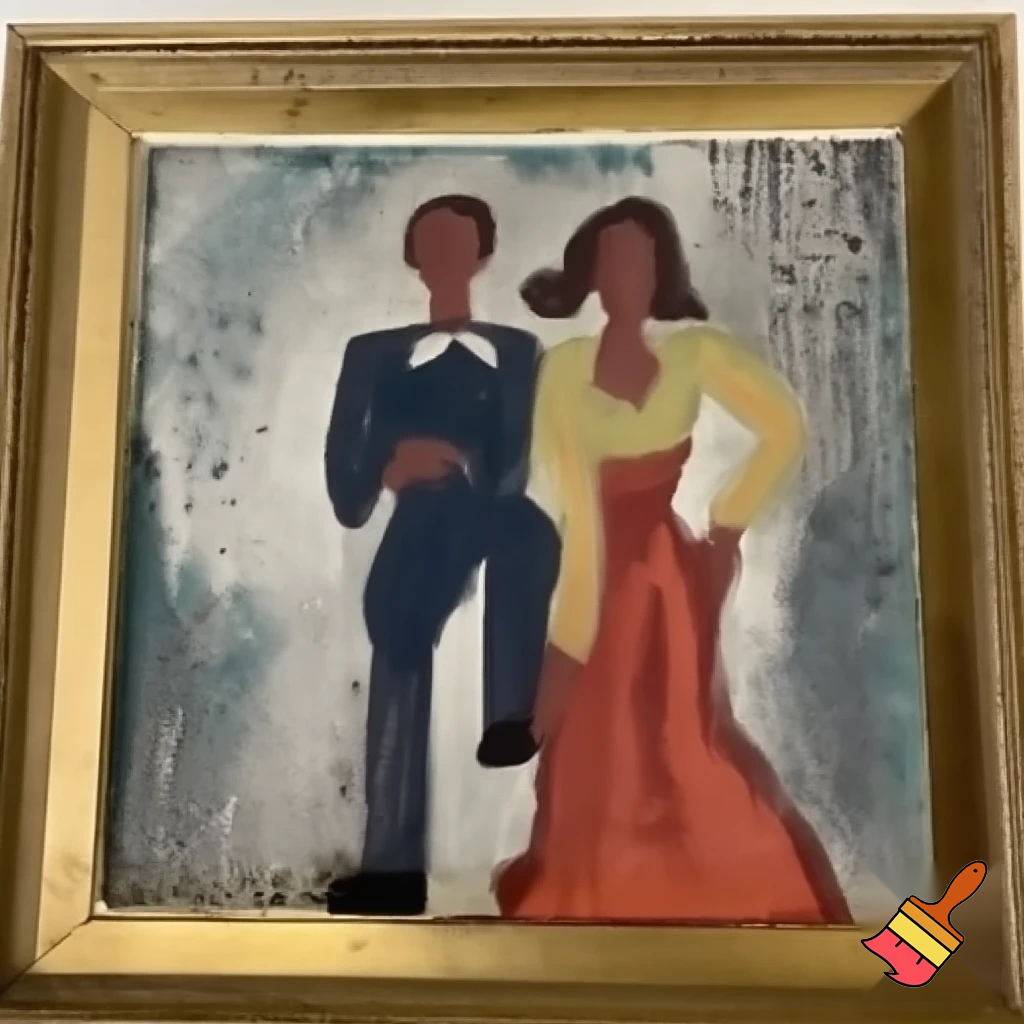 postmodern paris painting couple