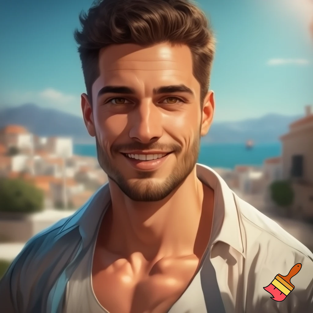 Hot Albanian tall guy, with brown eyes, brown hair, good body shape in a good mood