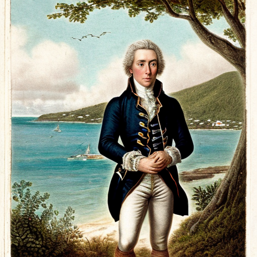 Philip Freneau living on the island of Bermuda in 1778.