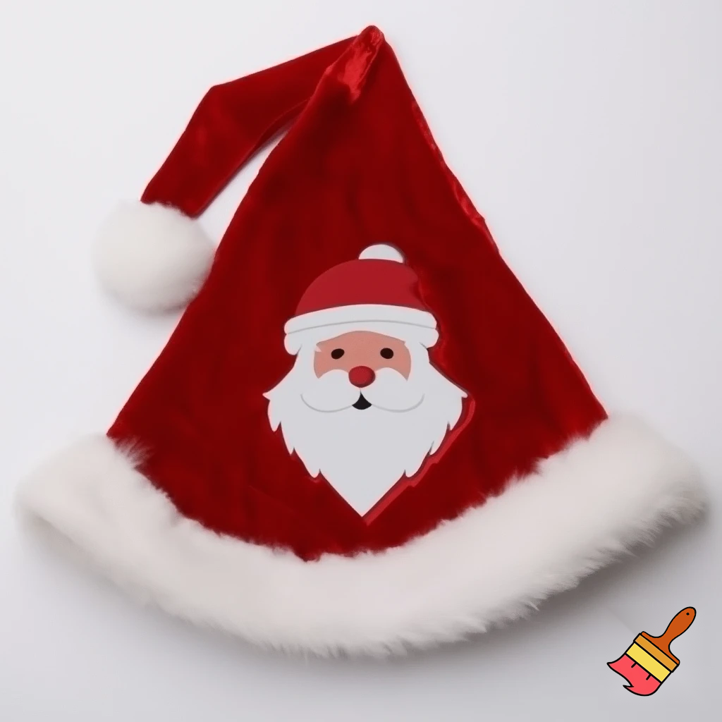 Christmas wizard hat read velvet Santa Claus hat