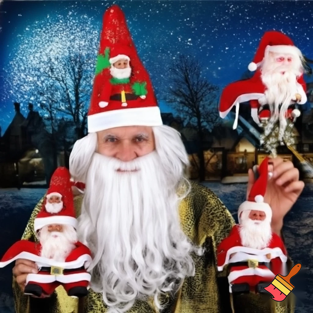 Wizard Christmas hat Santa hat Santa Claus hat