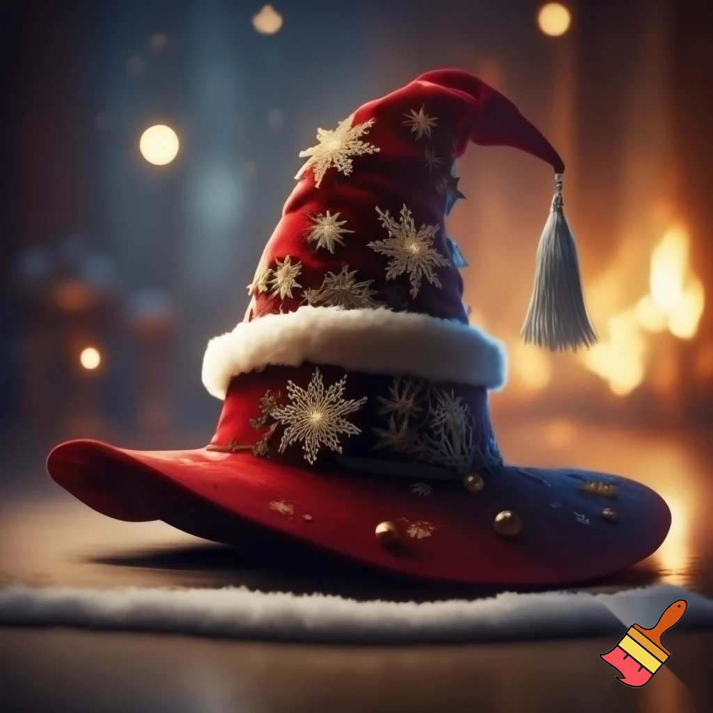 Christmas wizard hat