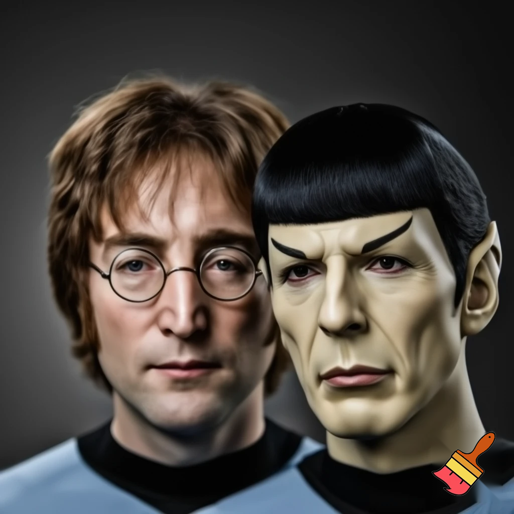 John Lennon and spock