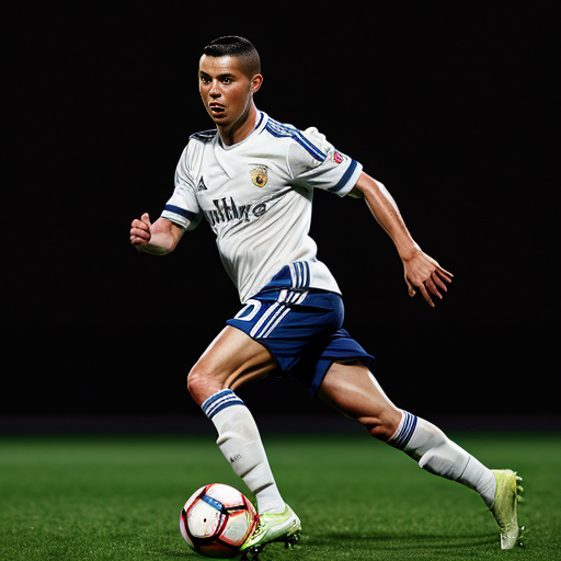 ronaldo playing football