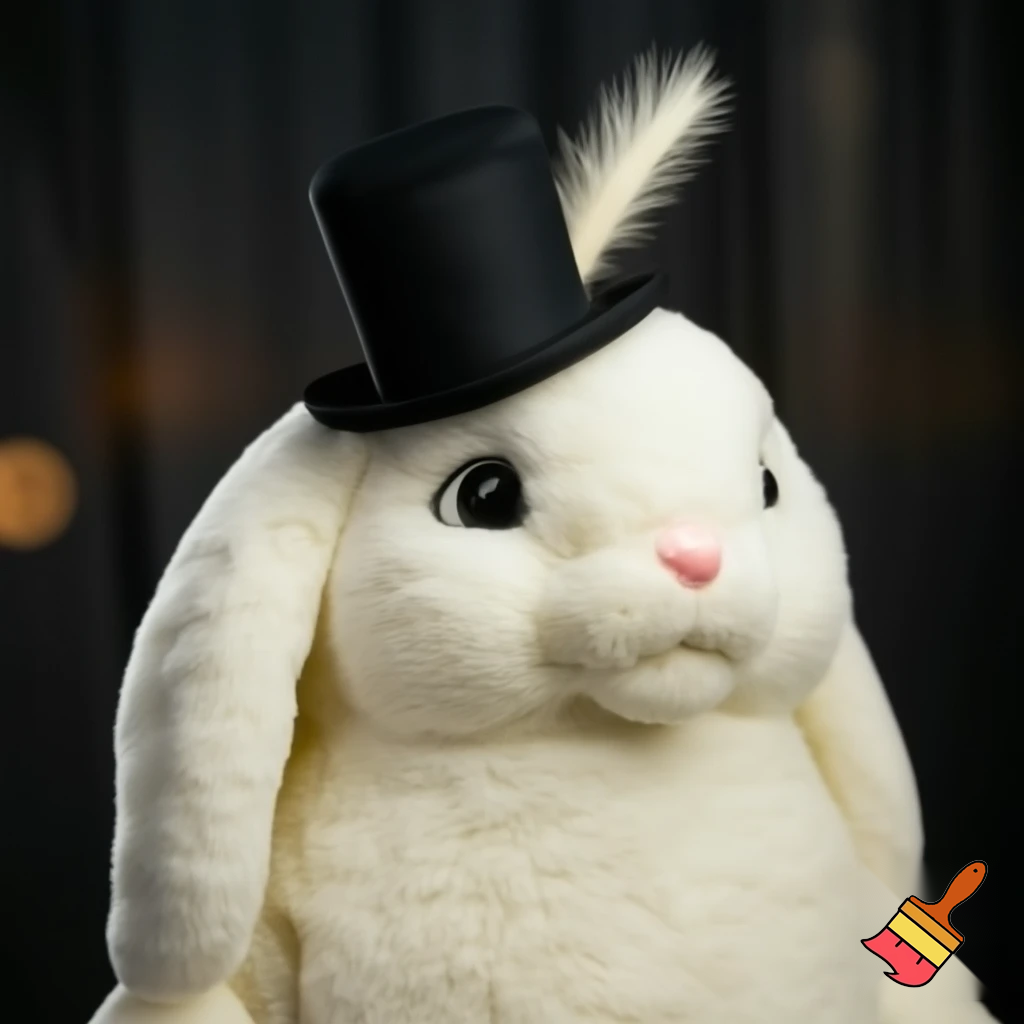 Easter bunny mascot costume top hat special Easter bunny, expensive and a delicate