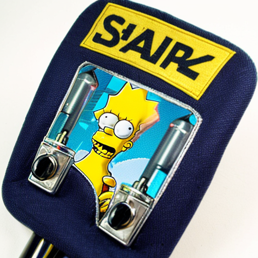 The simpsons Lisa pedal cover pump hand and Bart pedal cover pump hand