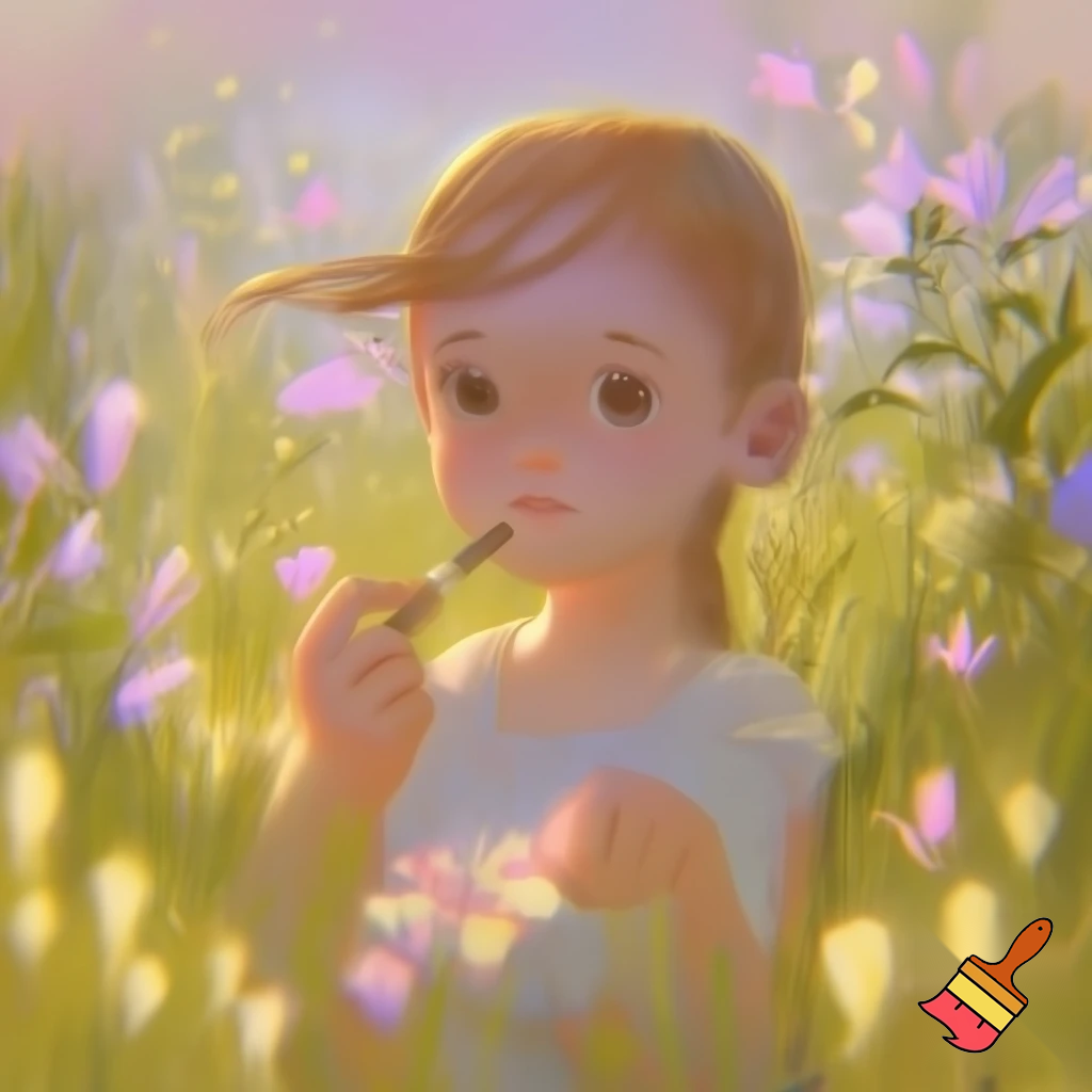 Little girl smoking weed