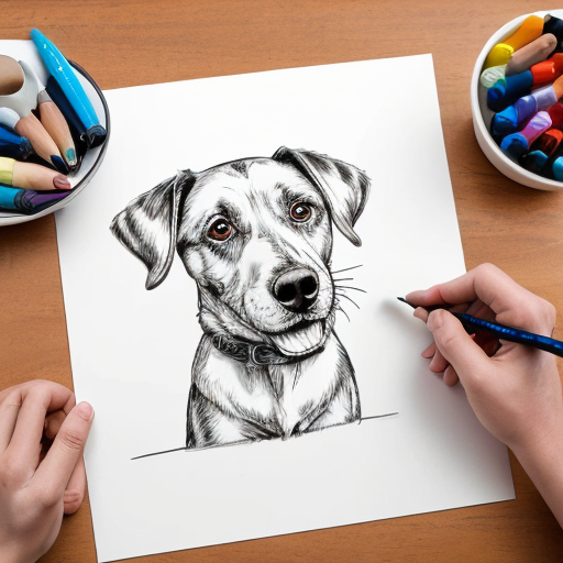 draw a graphic saying LIFE is BETTER with  a DOG