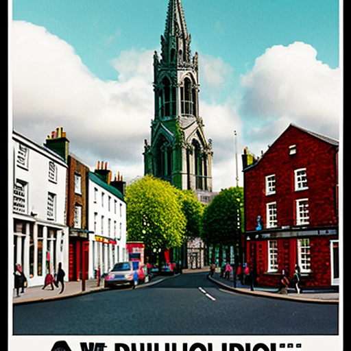 a poster about a school trip to dublin, ireland
