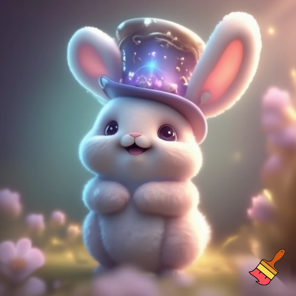  Easter bunny mascot costume magic top hat