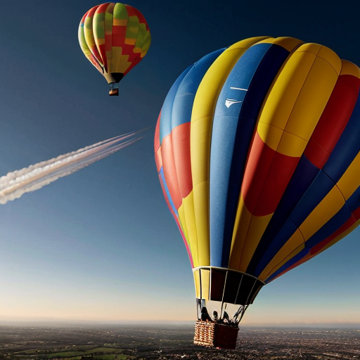 messi with ronaldo in hot air balloon