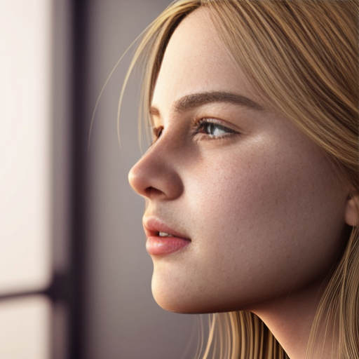 
most beautiful teen girl, high saturation,, colorful, tmodelling, blonde, full body realistic face, sideview, 


