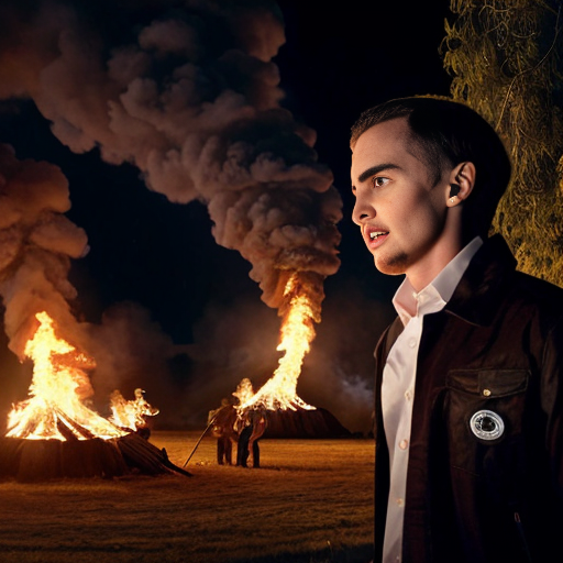 bohemian Grove with Epstien, Diddy, Charlie Kirk and Steven hawking and trump burning someone