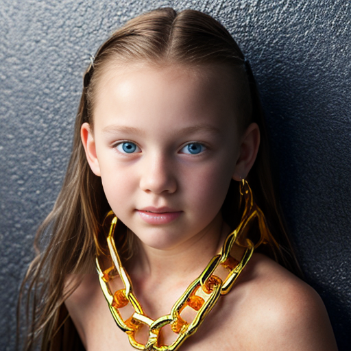 a mermaid teen girl chained with magical gold chains by an evil witch, middle school,