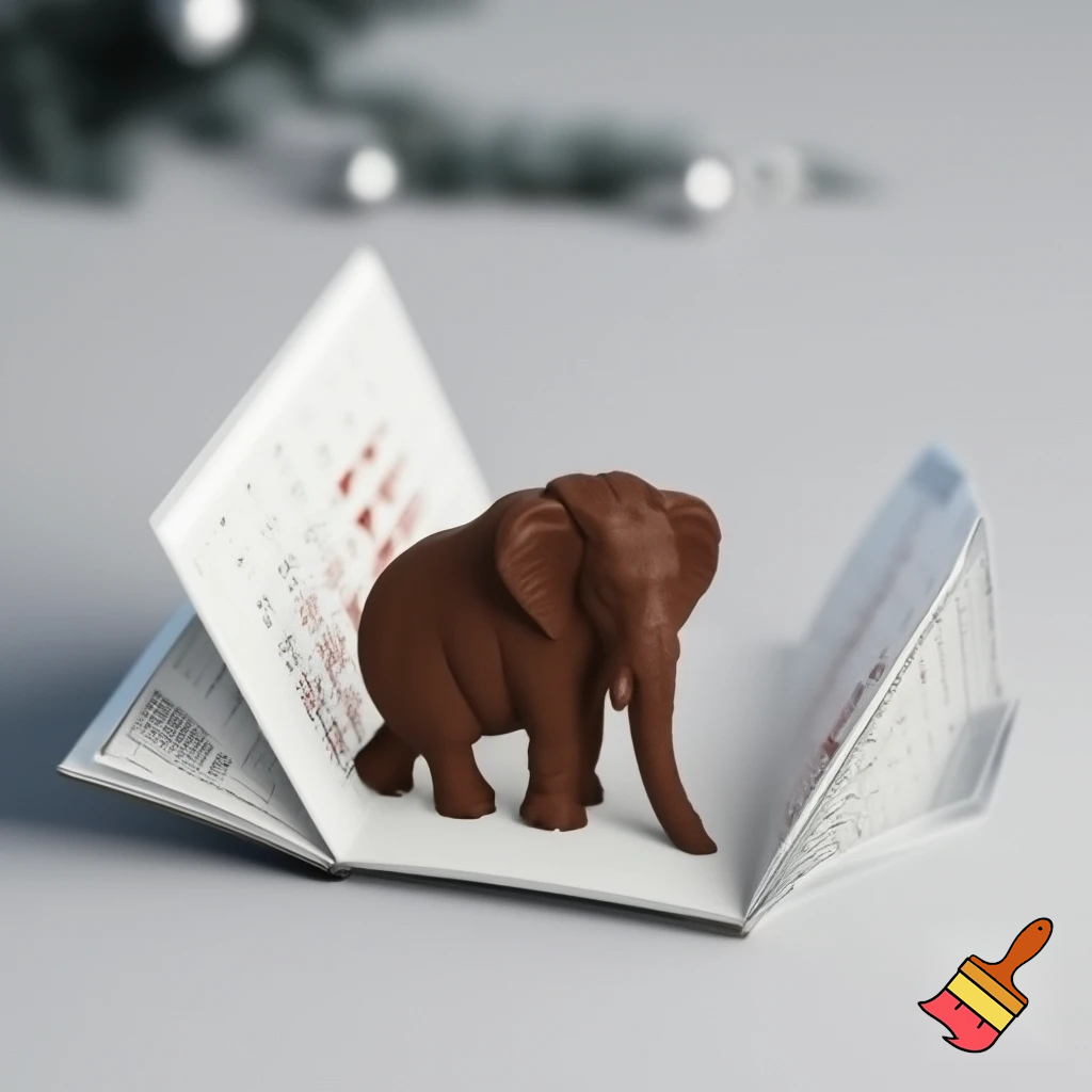 Open calendar, the Alpine calendar calendar, chocolate elephant calendar Christmas Christmas Alvin calendar Christmas chocolate