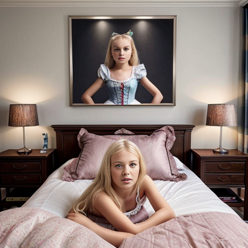 Alice in Wonderland themed adult bedroom