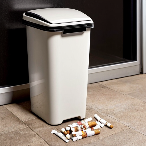 Cigarettes  go in the bin not on the floor
