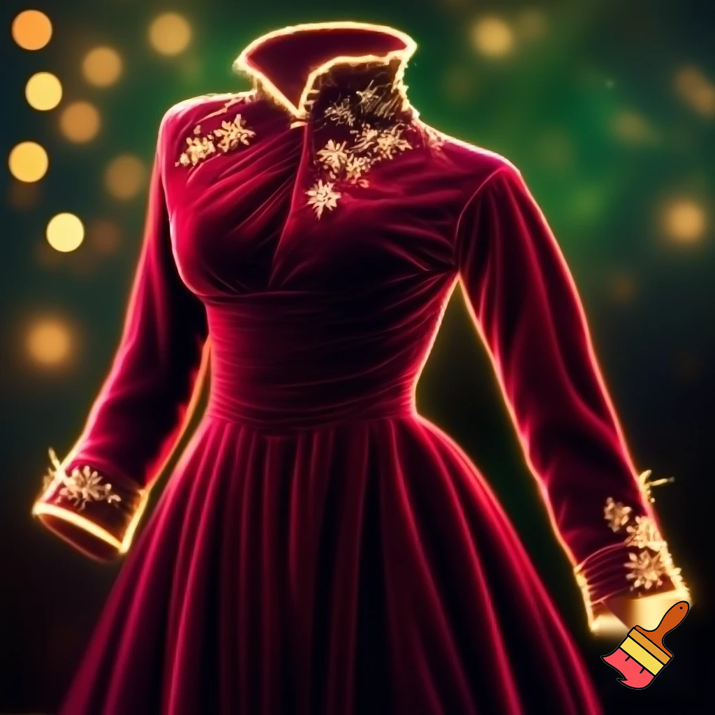 Special costume velvet Christmas outfit